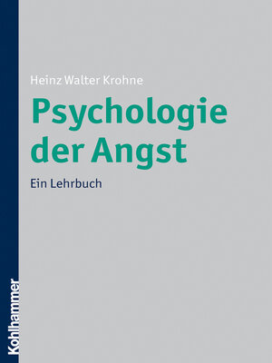 cover image of Psychologie der Angst